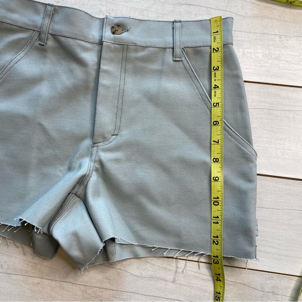 UO Urban Renewal Remnants Canvas Carpenter Shorts Sz S NWT Mint Seafoam Sea Salt - Picture 12 of 12